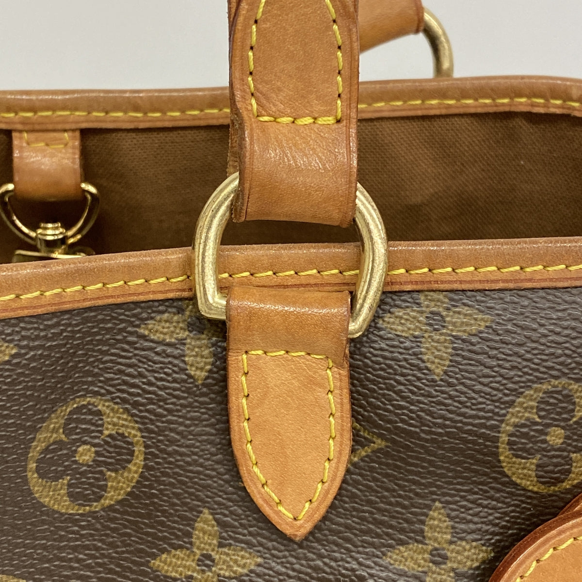 【6ib2861】ルイヴィトン トートバッグ モノグラム バティニョールオリゾンタル M51154 ブラウン【中古】レディース