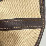 【6ib2874】エルメス トートバッグ ガーデンパーティPM トワルアッシュ ブラウン シルバー金具 □H刻印【中古】レディース