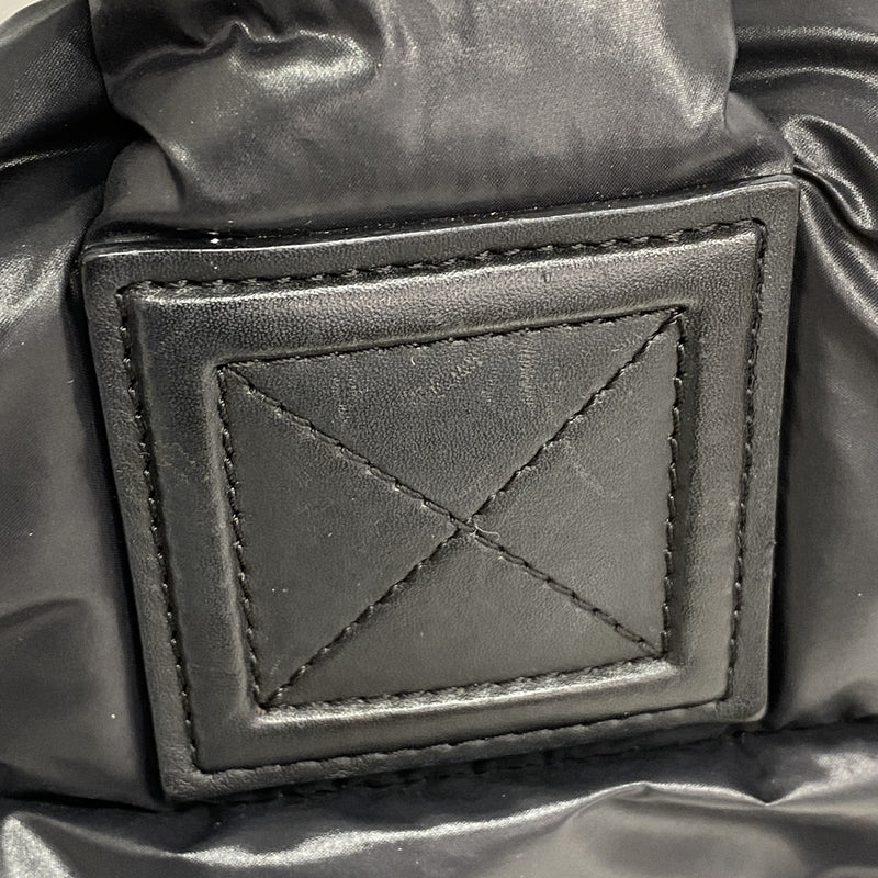 【6ib2875】シャネル トートバッグ コココクーン ナイロン ブラック シルバー金具【中古】レディース