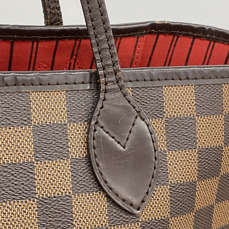 【6ib2877】ルイヴィトン トートバッグ ダミエ ネヴァーフルMM N41358 エベヌ【中古】レディース