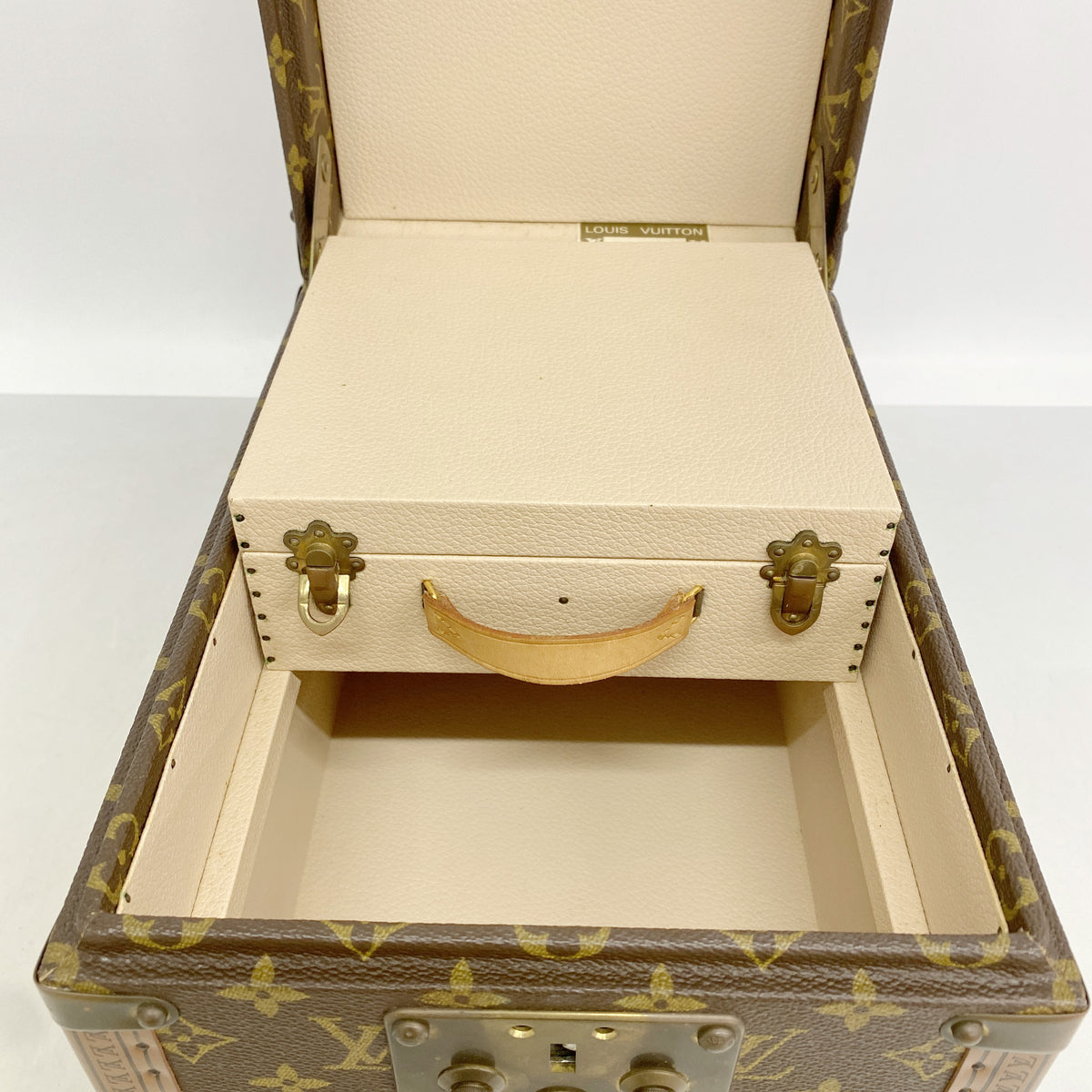 【6ib2881】ルイヴィトン メイクボックス モノグラム ボワットフラコン M21828 ブラウン【中古】メンズ レディース ユニセックス