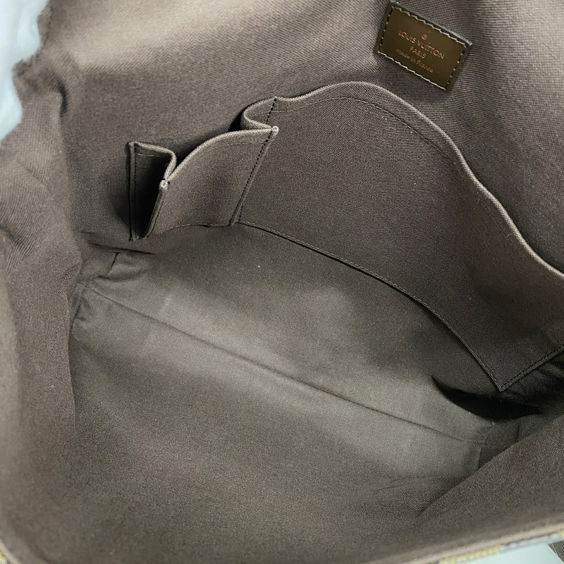 【6ib2882】ルイヴィトン ショルダーバッグ ダミエ ブルックリンMM N51211 エベヌ【中古】メンズ