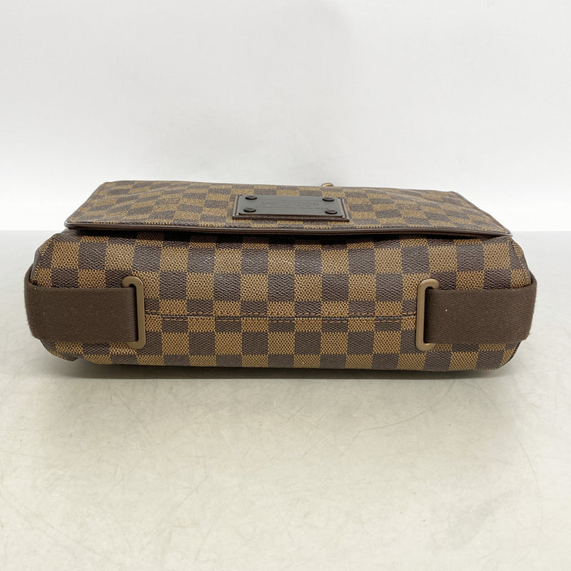 【6ib2882】ルイヴィトン ショルダーバッグ ダミエ ブルックリンMM N51211 エベヌ【中古】メンズ