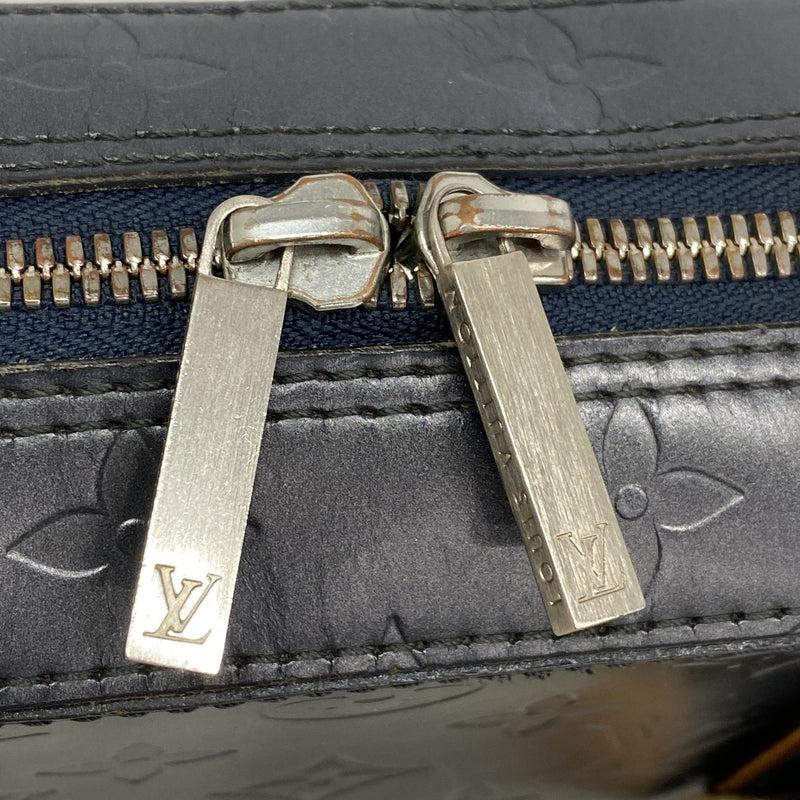 【6ib2883】ルイヴィトン ハンドバッグ モノグラム・マット シェルトン M55175 ブルー【中古】レディース