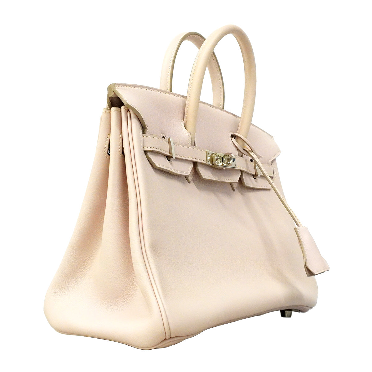 【6ib2892】エルメス ハンドバッグ バーキン25 スイフト ローズドラジュ シルバー金具 □K刻印【中古】レディース