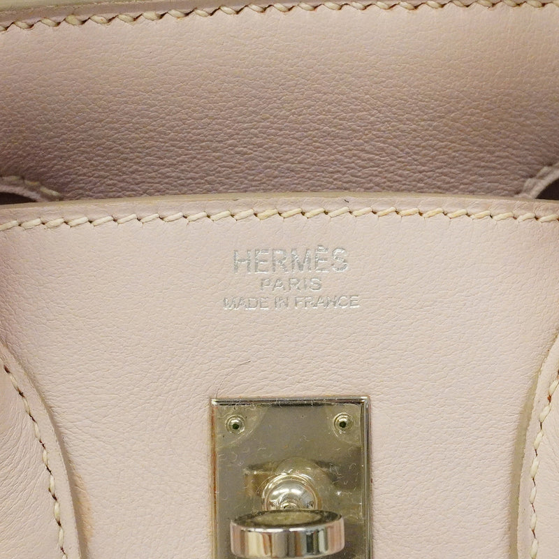 【6ib2892】エルメス ハンドバッグ バーキン25 スイフト ローズドラジュ シルバー金具 □K刻印【中古】レディース