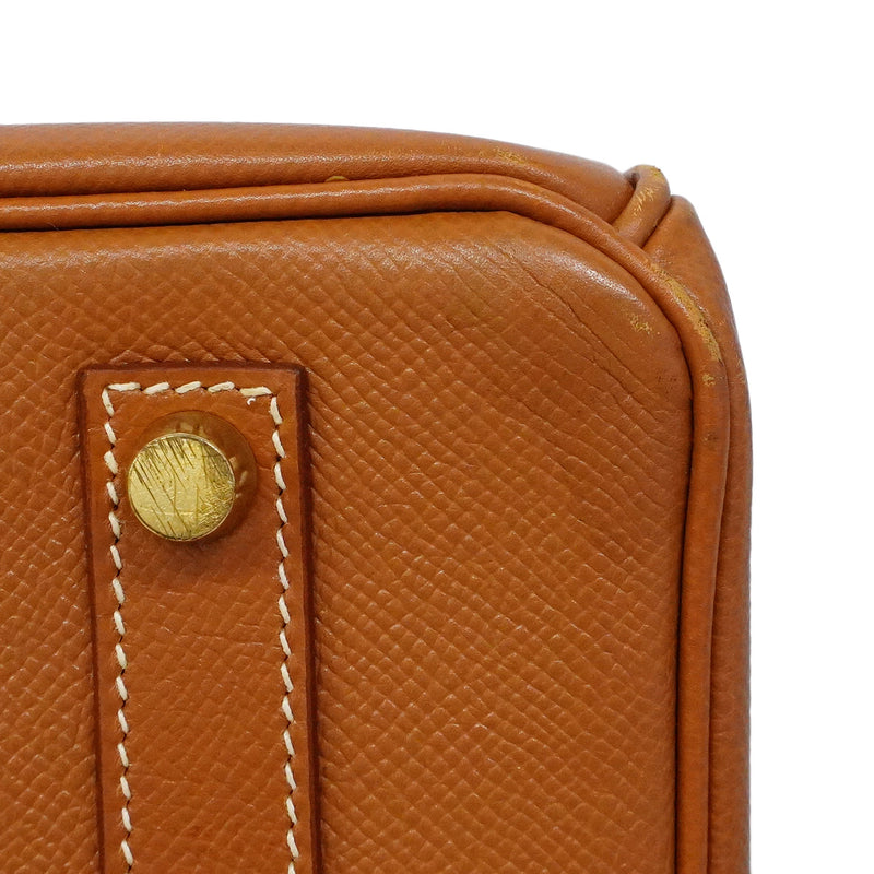 【6ib2896】エルメス ハンドバッグ バーキン35 クシュベル ゴールド ゴールド金具 □C刻印【中古】レディース