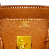 【6ib2896】エルメス ハンドバッグ バーキン35 クシュベル ゴールド ゴールド金具 □C刻印【中古】レディース