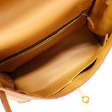 【6ib2897】エルメス ハンドバッグ ケリー32 クシュベル ナチュラルサブレ ゴールド金具 □B刻印【中古】レディース