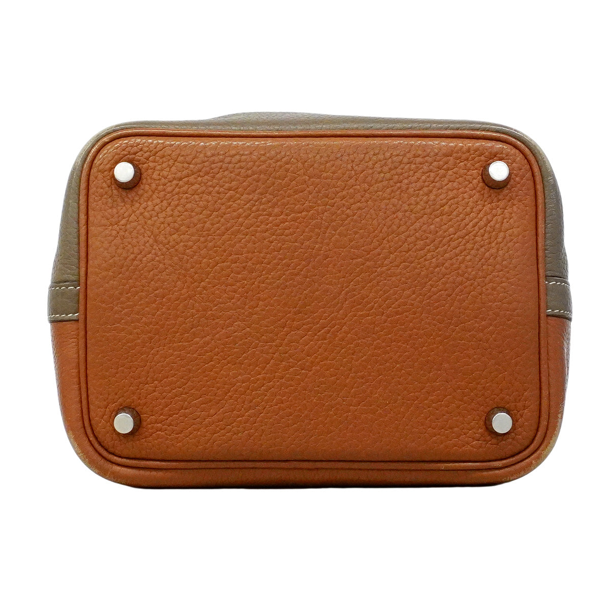 【6ib2898】エルメス ハンドバッグ ピコタンロックカザックPM トリヨンクレマンス ゴールド エトゥープ シルバー金具 □P刻印【中古】レディース