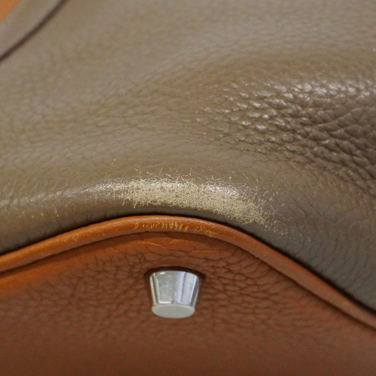 【6ib2898】エルメス ハンドバッグ ピコタンロックカザックPM トリヨンクレマンス ゴールド エトゥープ シルバー金具 □P刻印【中古】レディース