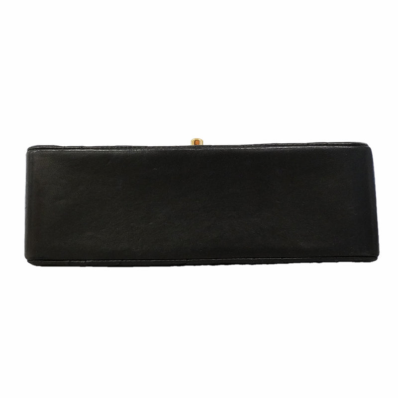 【6ib2900】シャネル ショルダーバッグ ダイアナ チェーンショルダー ラムスキン ブラック ゴールド金具【中古】レディース