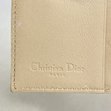 【6ib2902】クリスチャンディオール 財布 トロッター ナイロン ベージュ シルバー金具【中古】レディース