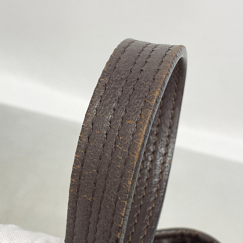 【6ib2925】グッチ ハンドバッグ GGキャンバス 113019 キャンバス ベージュ ブラウン シルバー金具【中古】レディース