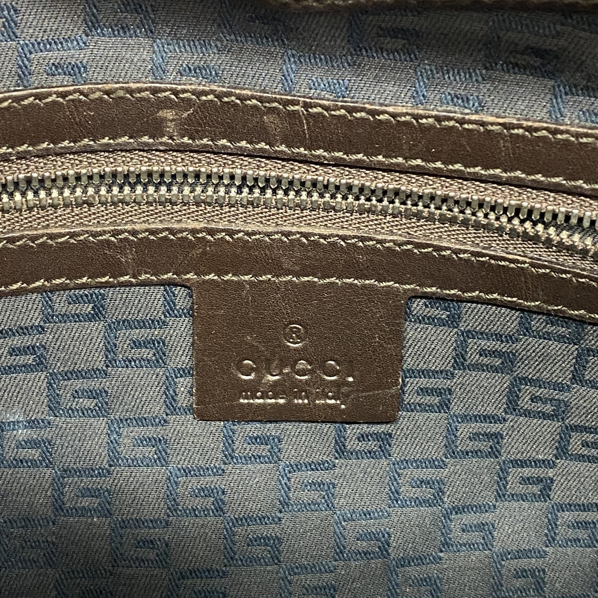 【6ib2926】グッチ ショルダーバッグ シェリーライン インターロッキングG 114877 キャンバス ベージュ ブラウン シルバー金具【中古】レディース