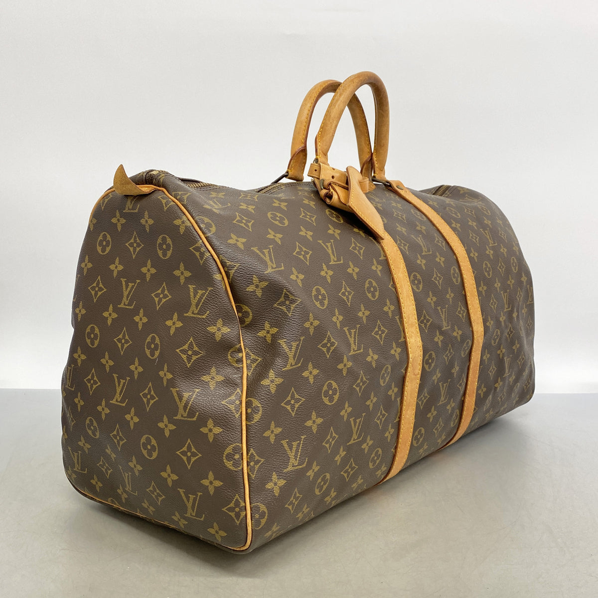 【6ib2931】ルイヴィトン ボストンバッグ モノグラム キーポル55 M41424 ブラウン【中古】メンズ レディース ユニセックス