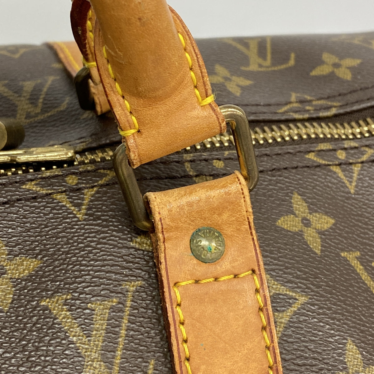 【6ib2932】ルイヴィトン ボストンバッグ モノグラム キーポル50 M41426 ブラウン【中古】メンズ レディース ユニセックス