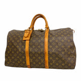 【6ib2932】ルイヴィトン ボストンバッグ モノグラム キーポル50 M41426 ブラウン【中古】メンズ レディース ユニセックス