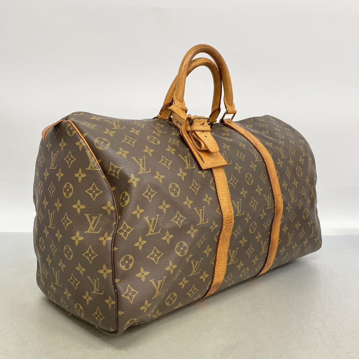 【6ib2932】ルイヴィトン ボストンバッグ モノグラム キーポル50 M41426 ブラウン【中古】メンズ レディース ユニセックス