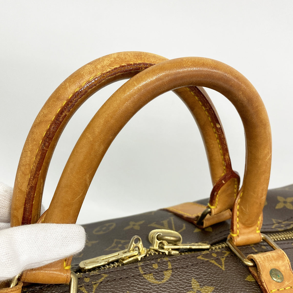 【6ib2932】ルイヴィトン ボストンバッグ モノグラム キーポル50 M41426 ブラウン【中古】メンズ レディース ユニセックス