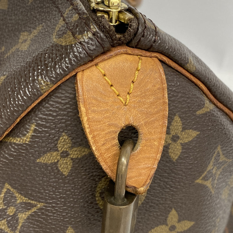 【6ib2933】ルイヴィトン ハンドバッグ モノグラム スピーディ35 M41107 ブラウン【中古】レディース