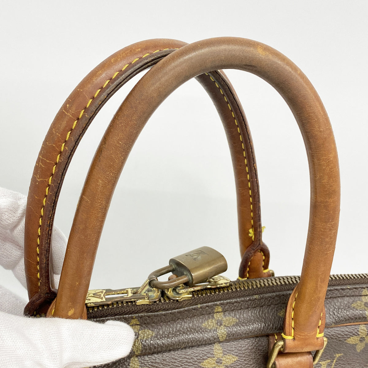【6ib2934】ルイヴィトン ビジネスバッグ モノグラム ポルトドキュマンヴォワヤージュ M53361 ブラウン【中古】メンズ