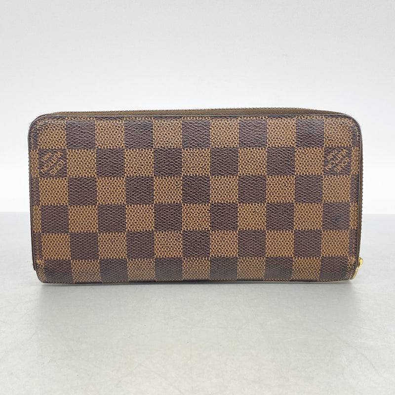 【6ib2949】ルイヴィトン 長財布 ダミエ ジッピーウォレット N60015 エベヌ【中古】メンズ レディース ユニセックス