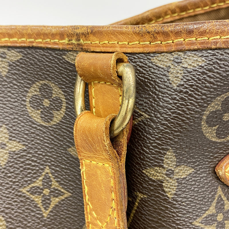 【6ib2954】ルイヴィトン トートバッグ モノグラム バティニョールオリゾンタル M51154 ブラウン【中古】レディース