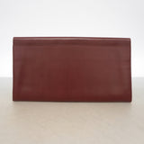 【6ib2961】カルティエ クラッチバッグ マスト レザー ボルドー ゴールド金具【中古】メンズ レディース ユニセックス