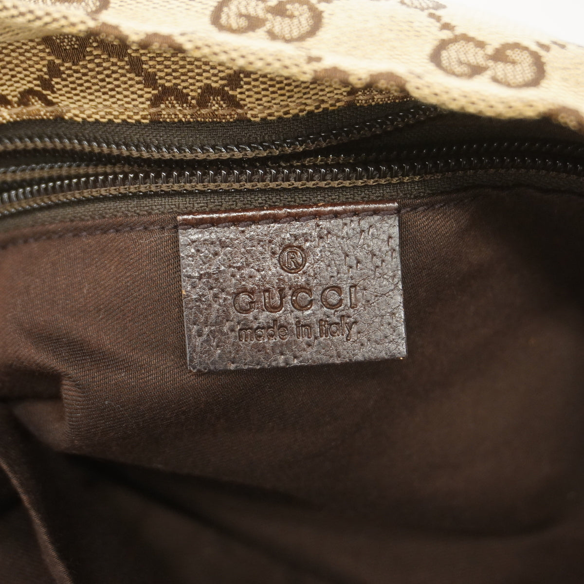 【6ib2963】グッチ ハンドバッグ GGキャンバス/シェリーライン 131230 キャンバス ベージュ ブラウン シルバー金具【中古】レディース