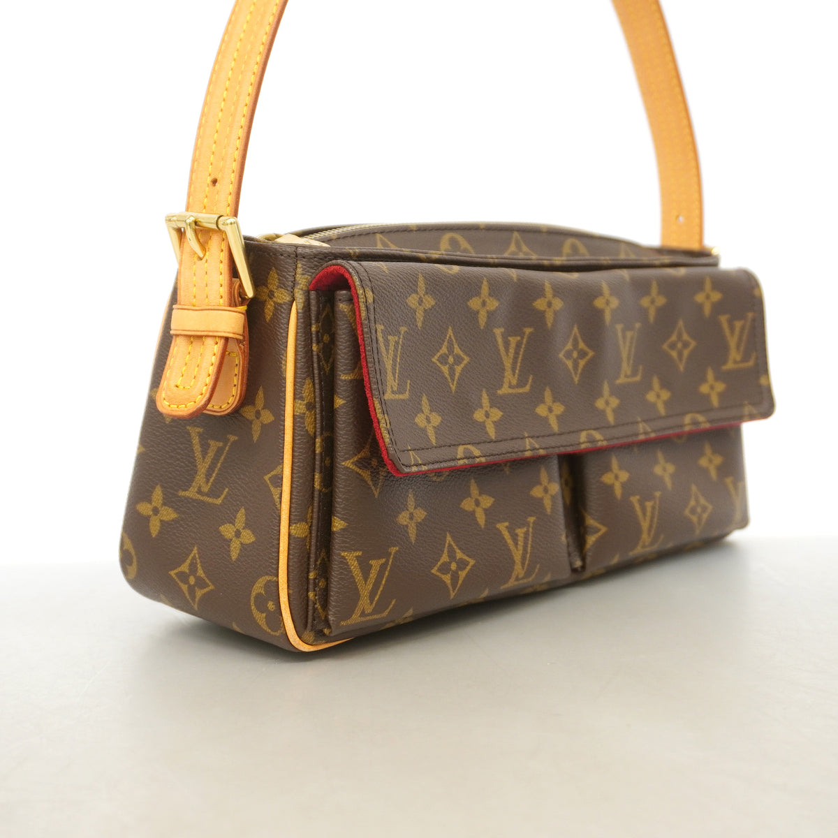 【6ib2967】ルイヴィトン ショルダーバッグ モノグラム ヴィバシテMM M51164 ブラウン【中古】レディース