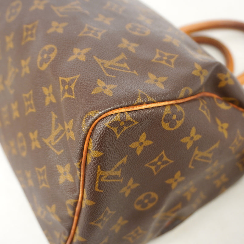 【6ib2971】ルイヴィトン ハンドバッグ モノグラム スピーディ30 M41108 ブラウン【中古】レディース
