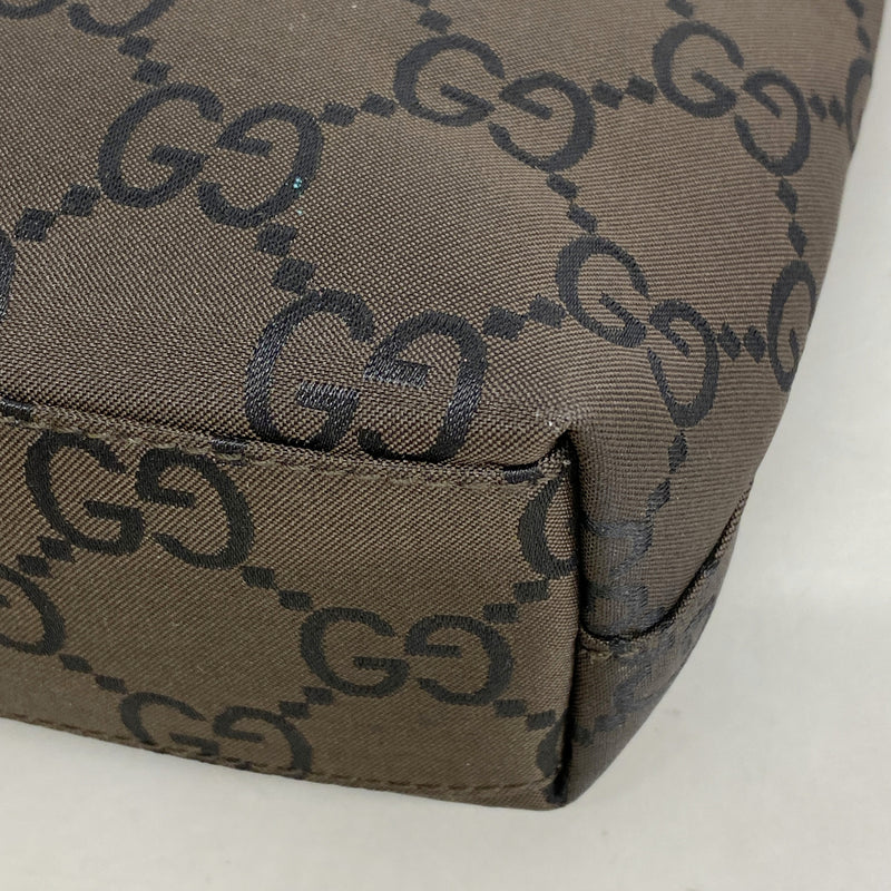 【6ib2985】グッチ ショルダーバッグ GGナイロン 001 3099 ナイロン ブラウン【中古】レディース
