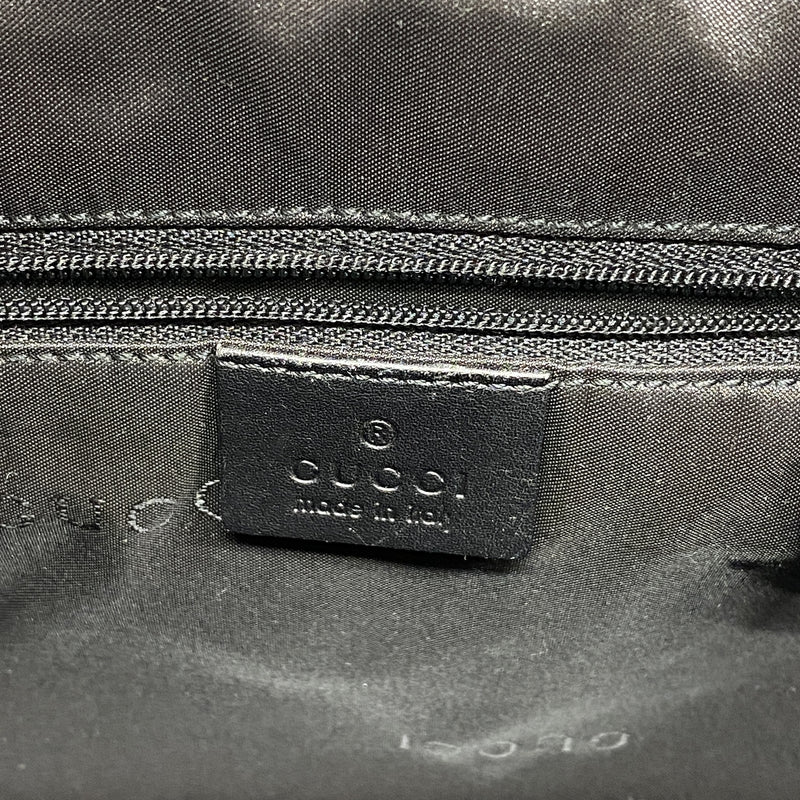 【6ib2986】グッチ ハンドバッグ GGキャンバス/バンブー 001 4095 キャンバス ブラック シルバー金具 2wayバッグ【中古】レディース