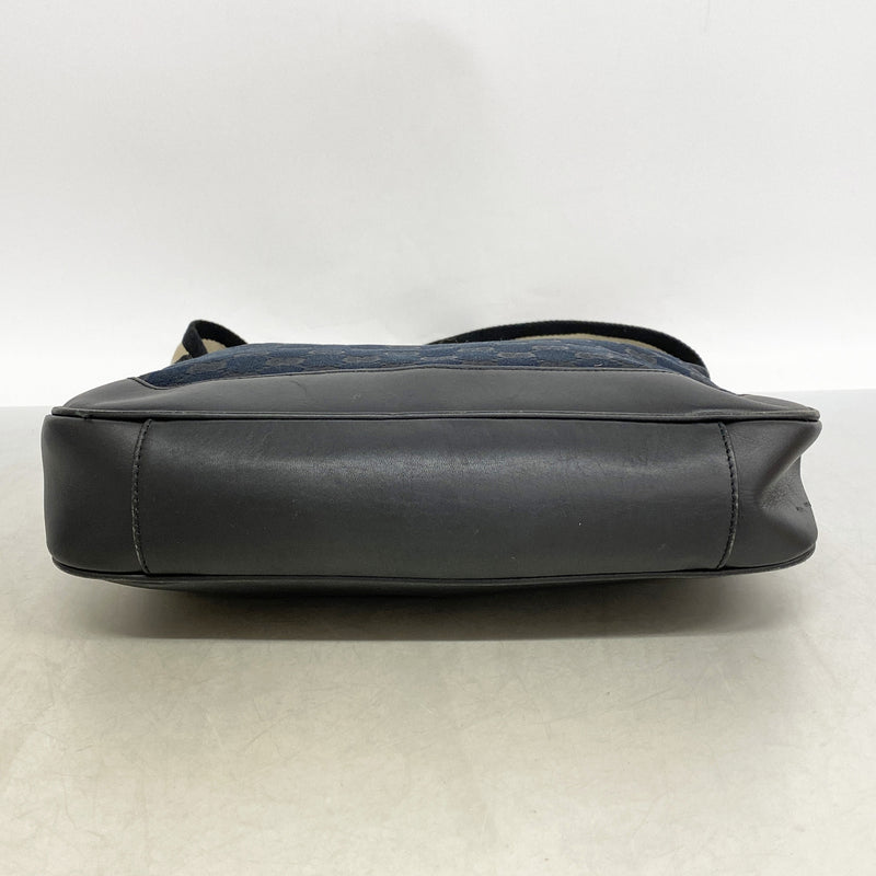 【6ib2986】グッチ ハンドバッグ GGキャンバス/バンブー 001 4095 キャンバス ブラック シルバー金具 2wayバッグ【中古】レディース