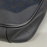 【6ib2986】グッチ ハンドバッグ GGキャンバス/バンブー 001 4095 キャンバス ブラック シルバー金具 2wayバッグ【中古】レディース
