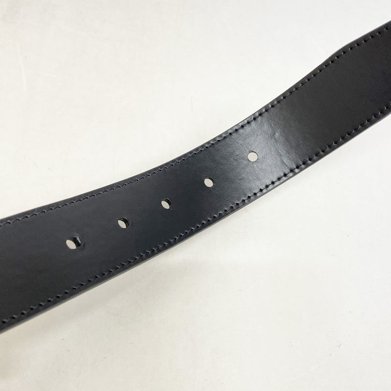 【6ib2992】ルイヴィトン ベルト ダミエ・グラフィット サンチュールスレンダー M9906 ブラック【中古】メンズ