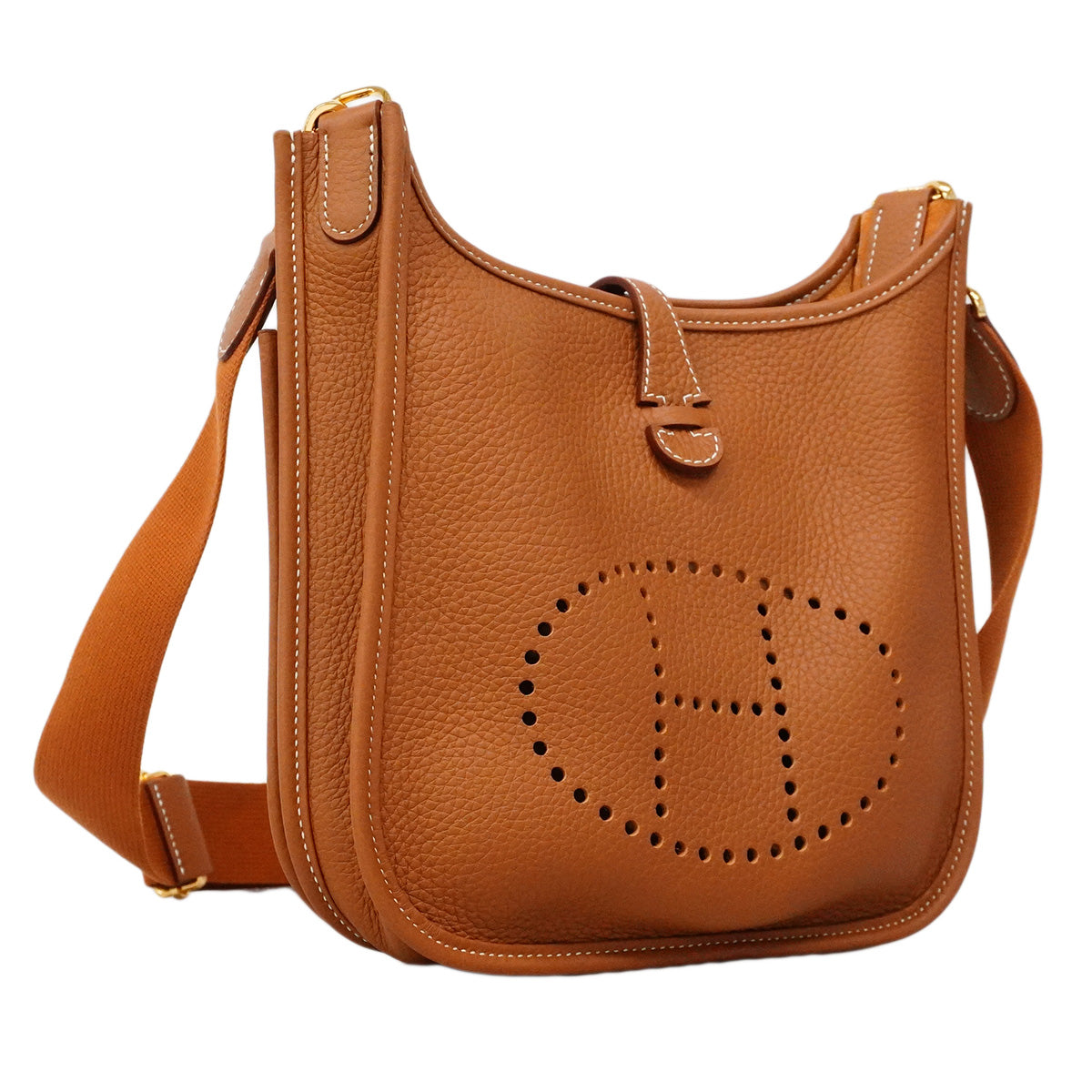 【6ic3005】エルメス ショルダーバッグ エヴリン23 トリヨンクレマンス ゴールド ゴールド金具 G刻印【中古】レディース