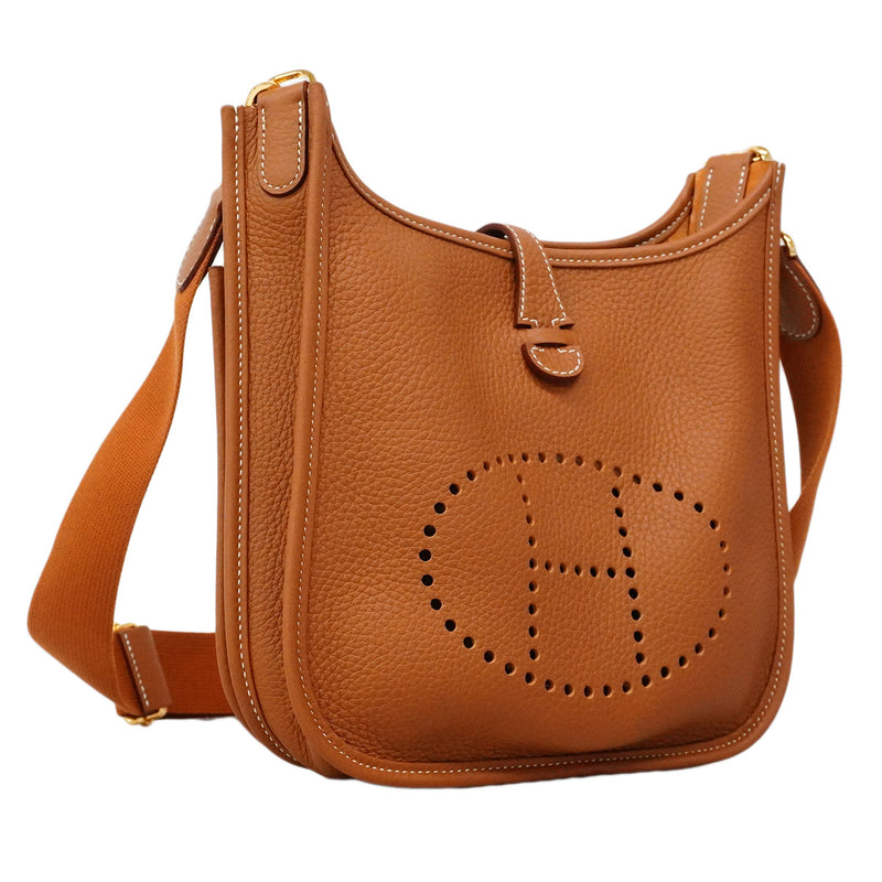 【6ic3005】エルメス ショルダーバッグ エヴリン23 トリヨンクレマンス ゴールド ゴールド金具 G刻印【中古】レディース