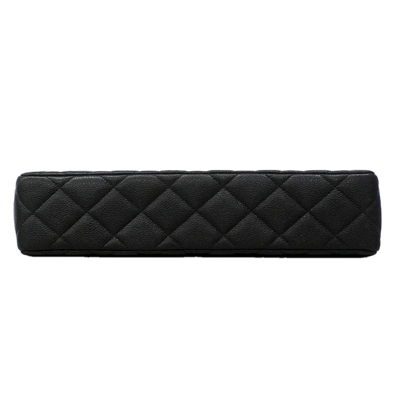 【6ic3007】シャネル チェーントート マトラッセ キャビアスキン ブラック ゴールド金具【中古】レディース