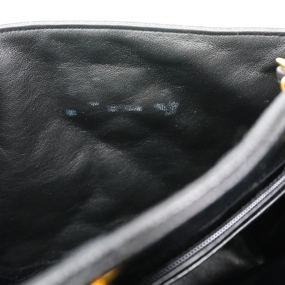 【6ic3007】シャネル チェーントート マトラッセ キャビアスキン ブラック ゴールド金具【中古】レディース