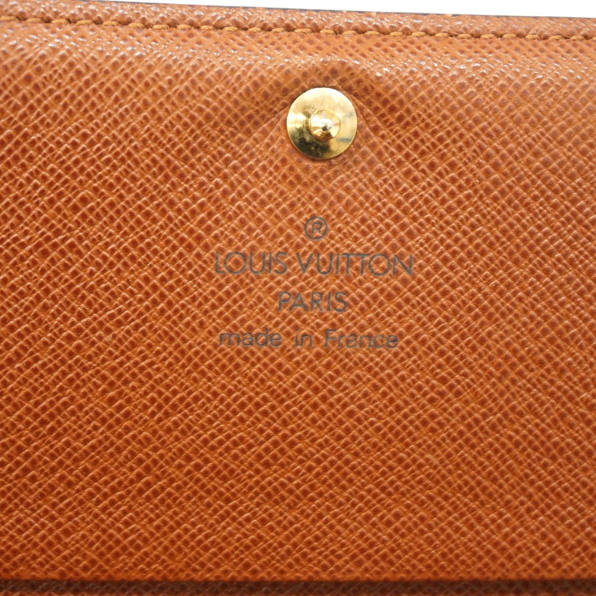 【6ic3015】ルイヴィトン 財布 モノグラム ポルトモネビエトレゾール M61730 ブラウン【中古】レディース