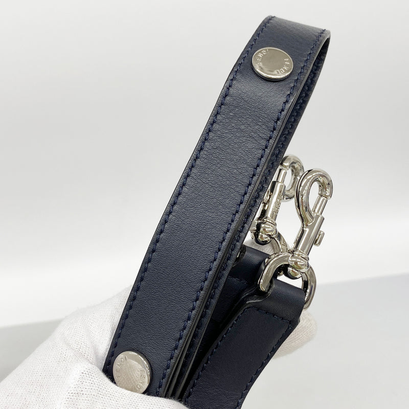 【6ic3016】フェンディ ハンドバッグ バイザウェイ レザー ネイビー シルバー金具 2wayバッグ【中古】レディース