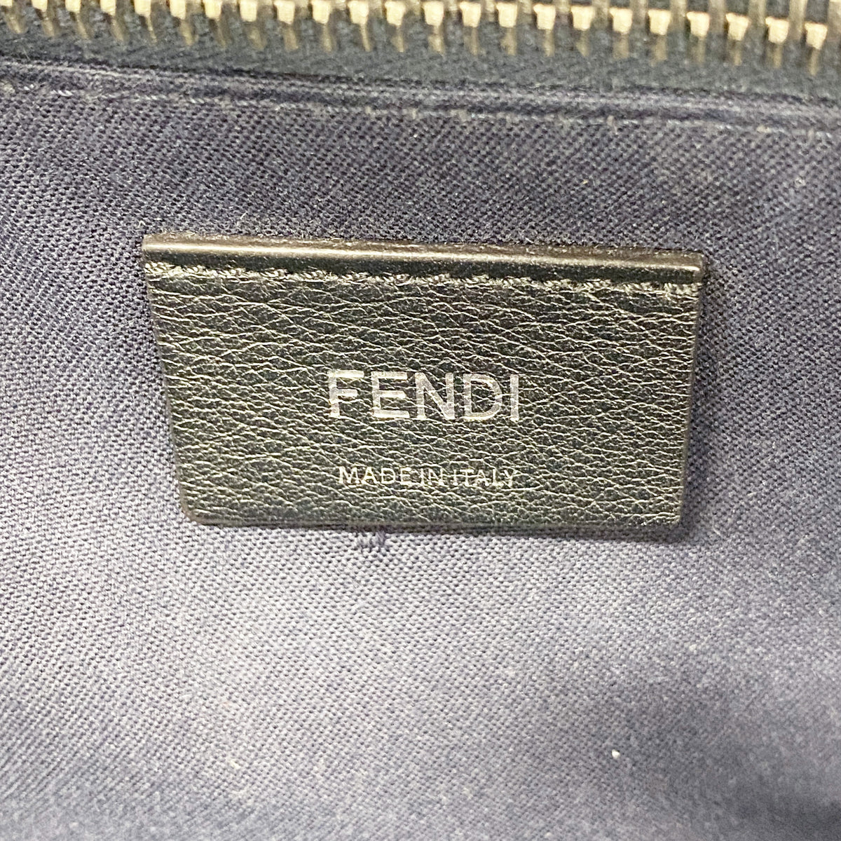 【6ic3016】フェンディ ハンドバッグ バイザウェイ レザー ネイビー シルバー金具 2wayバッグ【中古】レディース