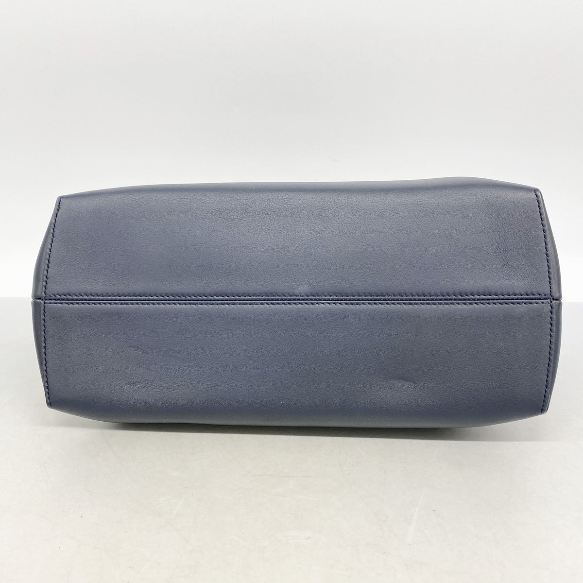 【6ic3016】フェンディ ハンドバッグ バイザウェイ レザー ネイビー シルバー金具 2wayバッグ【中古】レディース