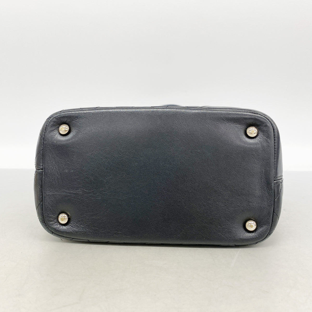 【6ic3018】シャネル トートバッグ カンボン ラムスキン ブラック シルバー金具【中古】レディース