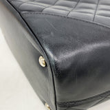 【6ic3018】シャネル トートバッグ カンボン ラムスキン ブラック シルバー金具【中古】レディース