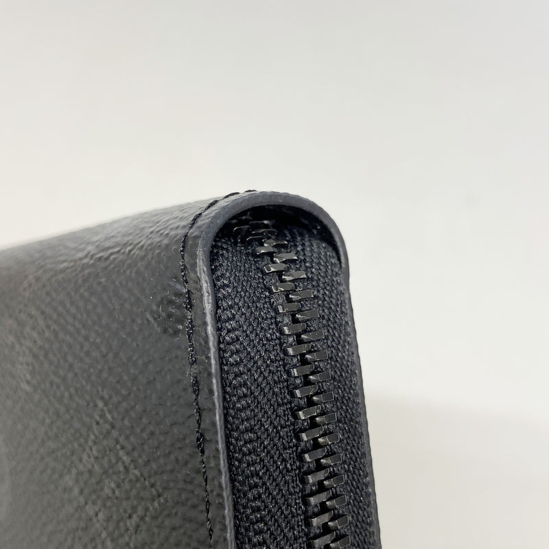 【6ic3025】ルイヴィトン 長財布 モノグラム・ミッドナイト ジッピーウォレットホリゾンタル M28048 ブラック【中古】メンズ