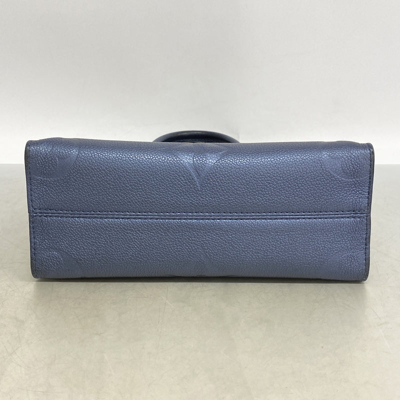 【6ic3031】ルイヴィトン ハンドバッグ モノグラム・アンプラント オンザゴーPM M58956 ネイビーブルー 2wayバッグ【中古】レディース