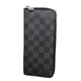 【6ic3037】ルイヴィトン 長財布 ダミエ・グラフィット ジッピーウォレットヴェルティカル N63095 ブラック グレー 旧型【中古】メンズ